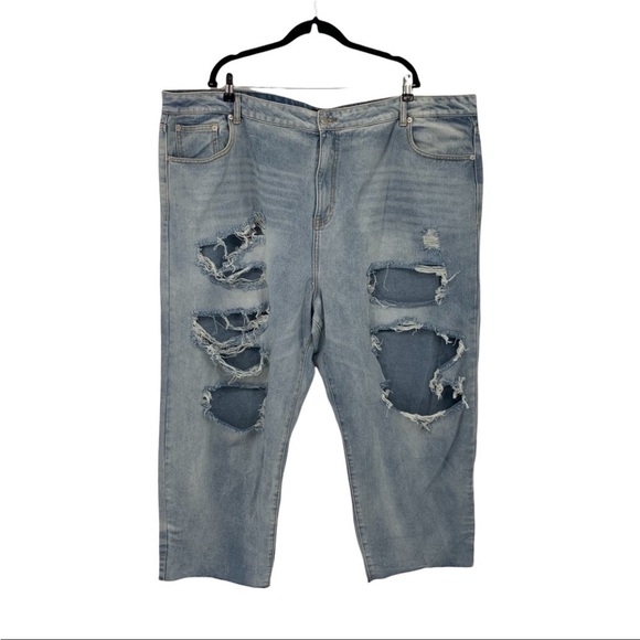 Nasty Gal distressed Mom Jeans - Picture 1 of 8